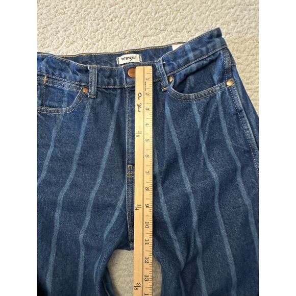 Wrangler Womens Wanderer Pin Stride High Rise Flare Jeans Size 27 - Picture 10 of 12